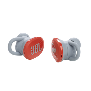 JBL Endurance Race TWS - Coral - Waterproof true wireless active sport earbuds - Detailshot 1